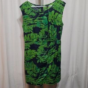 Palm print Banana Republic dress